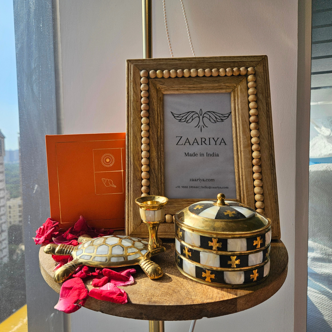 Mother of Pearl Turtle Candle Stand, Dry Fruits Box, Handcrafted Photo Frame