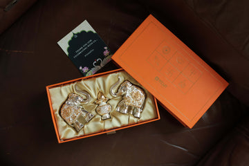 Silver Coated Elephant Showpiece - Elephant Decorative Items for Home