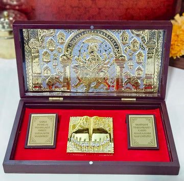 One perfect suggestion for this Maa Durga Pocket Temple is to carry it with you for portable devotion and spiritual inspiration wherever you go, allowing you to feel Maa Durga's presence and seek blessings anytime, anywhere.
