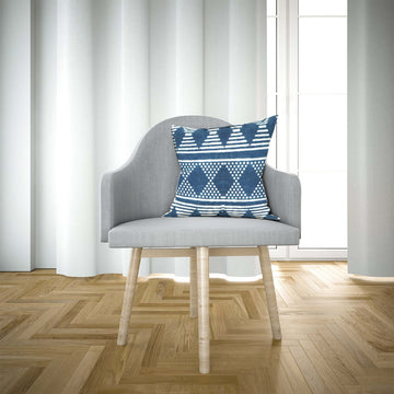 Blue Abstract Pattern Cushion Cover