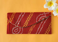 red Bandhni Design Shagun Envelope