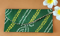 Green color Bandhni Design Shagun Envelope