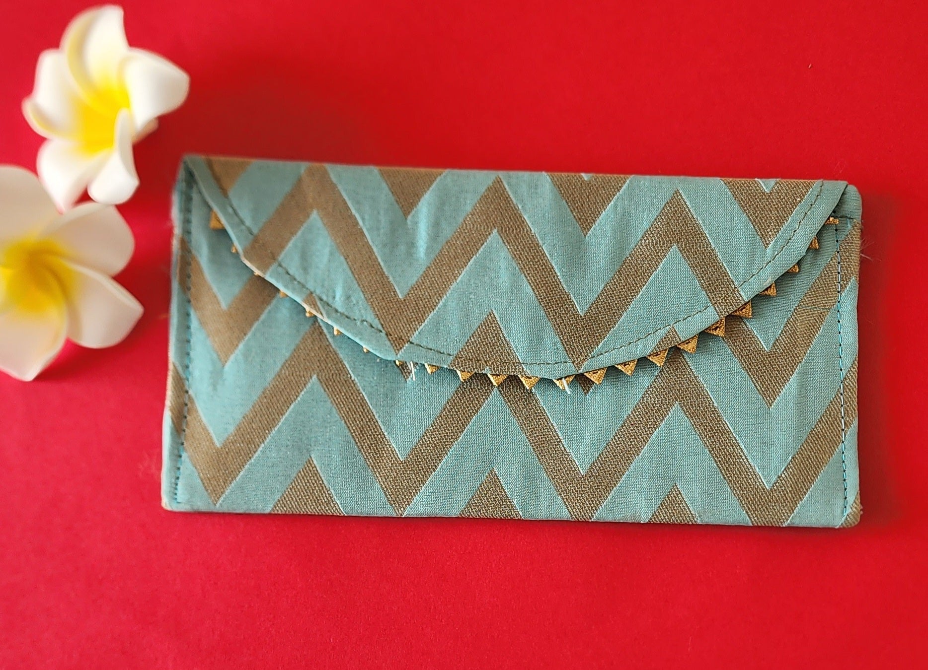 Light Blue v Shape Design Shagun Envelope