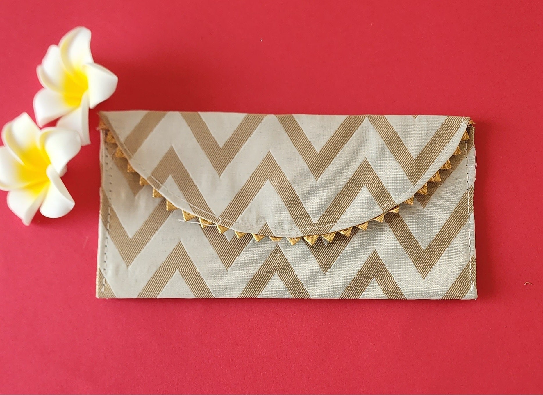 light coffee color v Shape Design Shagun Envelope