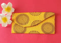 Light Yellow color traditional design envelope