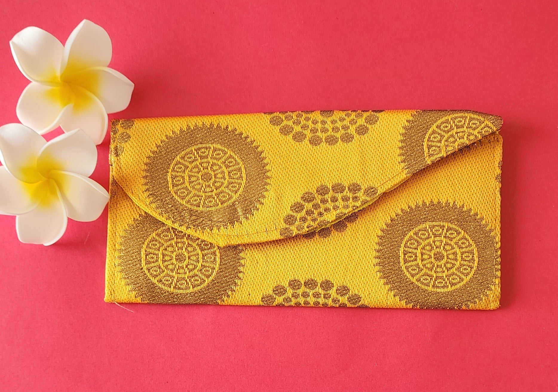 Light Yellow color traditional design envelope