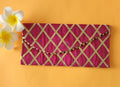 Dark pink Criss Cross Design Shagun Envelope