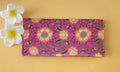 pink color and flower printed Designer Shagun Envelope