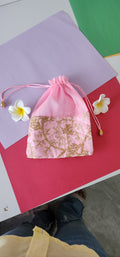 pink Designer Potli pauch