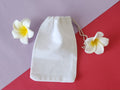 Potli bag in plain white color
