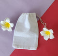 white Potli bag in plain color