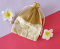 half beige Designer Potli pauch