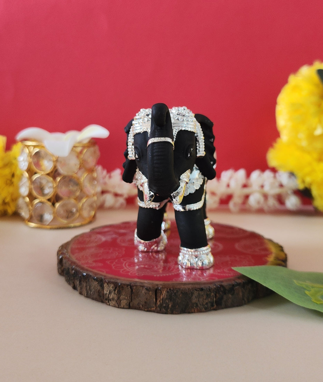 Black and Silver Vastu Elephant for Diwali and Gifting