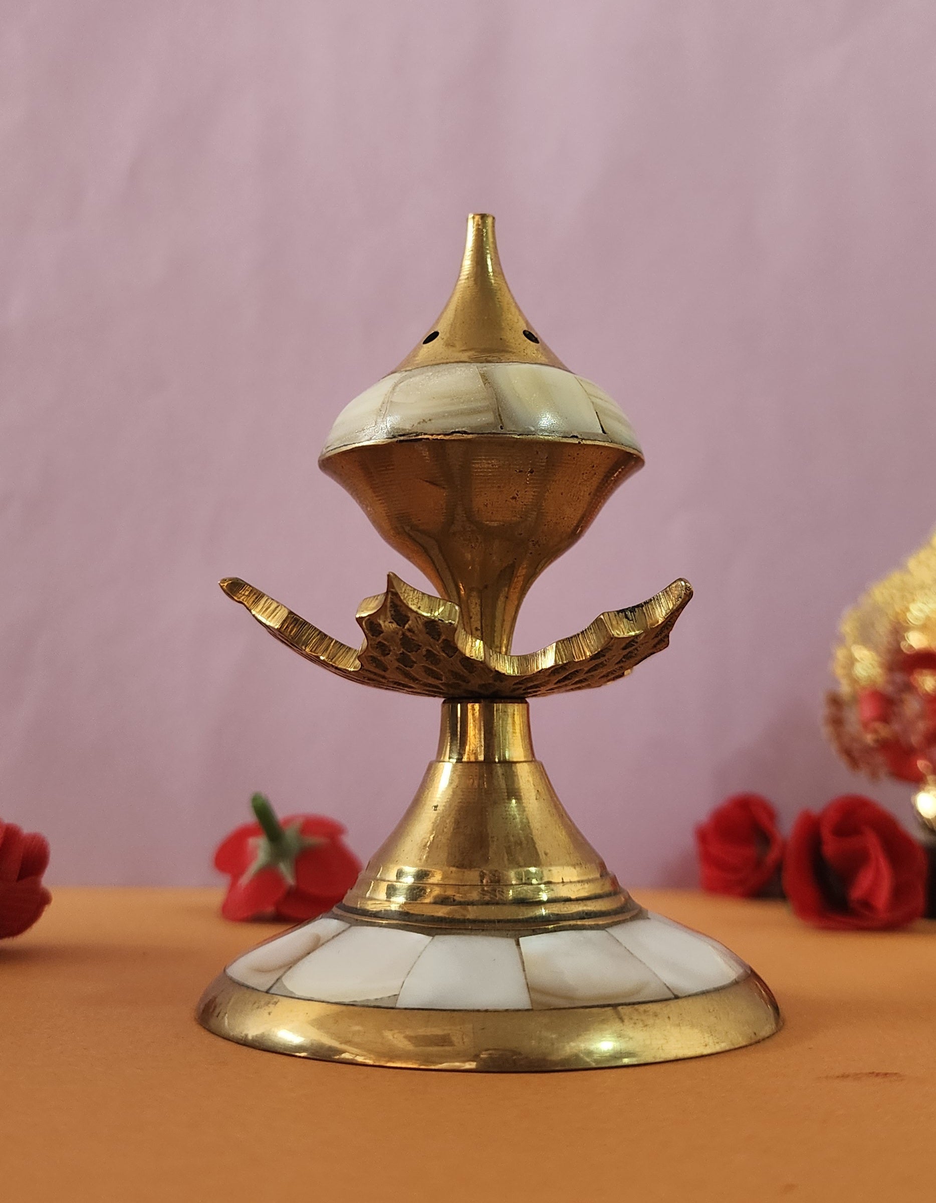Brass flower shape Incense Burner