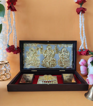 Large Trimurti Pocket Temple for Gifting and Home Decor