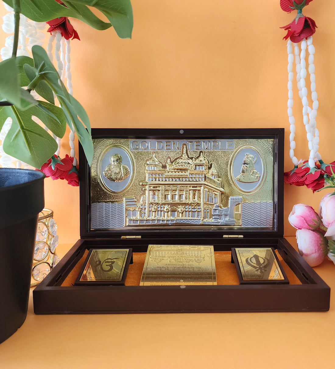 Large Golden Temple Pocket Temple for Gifting and Home Decor