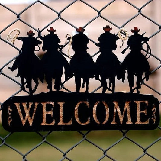 3D Rustic Rodeo Welcome Board Wooden Wemy Store