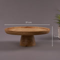 Mango Wood Round Cake Stand 7 c, height