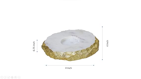 Marble Tea Light Holder 4 inch
