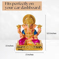 Dagdushet Ganesha Idol for Home Decor and Gifting 3.5 inches in hight