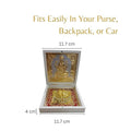 Goddess Laxmi Paduka Gold White color box