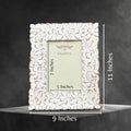 White Rustic Photo Frame in 11 inches
