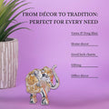 Silver plated Elephant Vastu perfect 3 inches