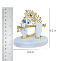 krishna hand with bansuri with Golden morpankh 4.5 IN hight and width