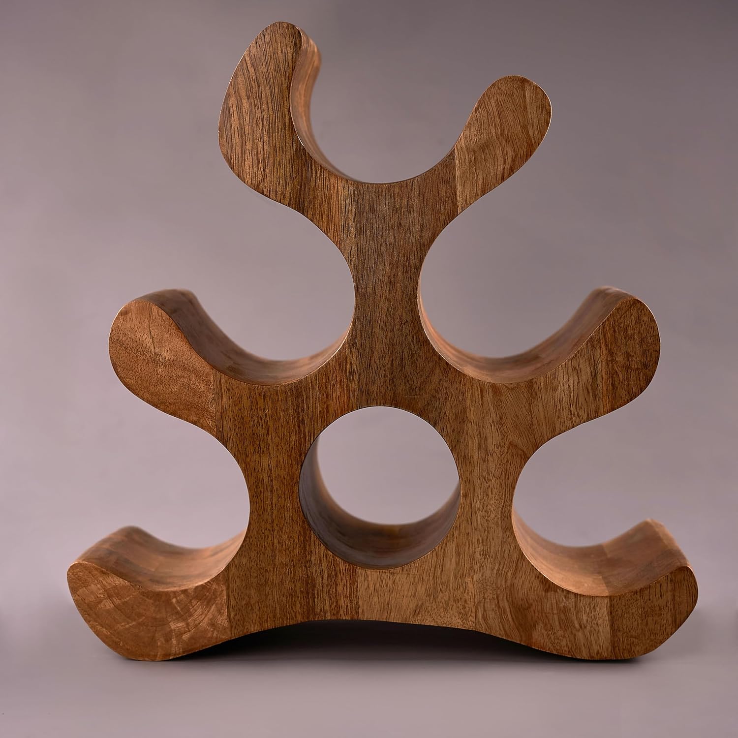 Wooden Carved Wine Bottle stand