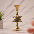 Star design Brass Candle Holder