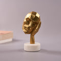 single Antique Face Figurine with his hand on ear