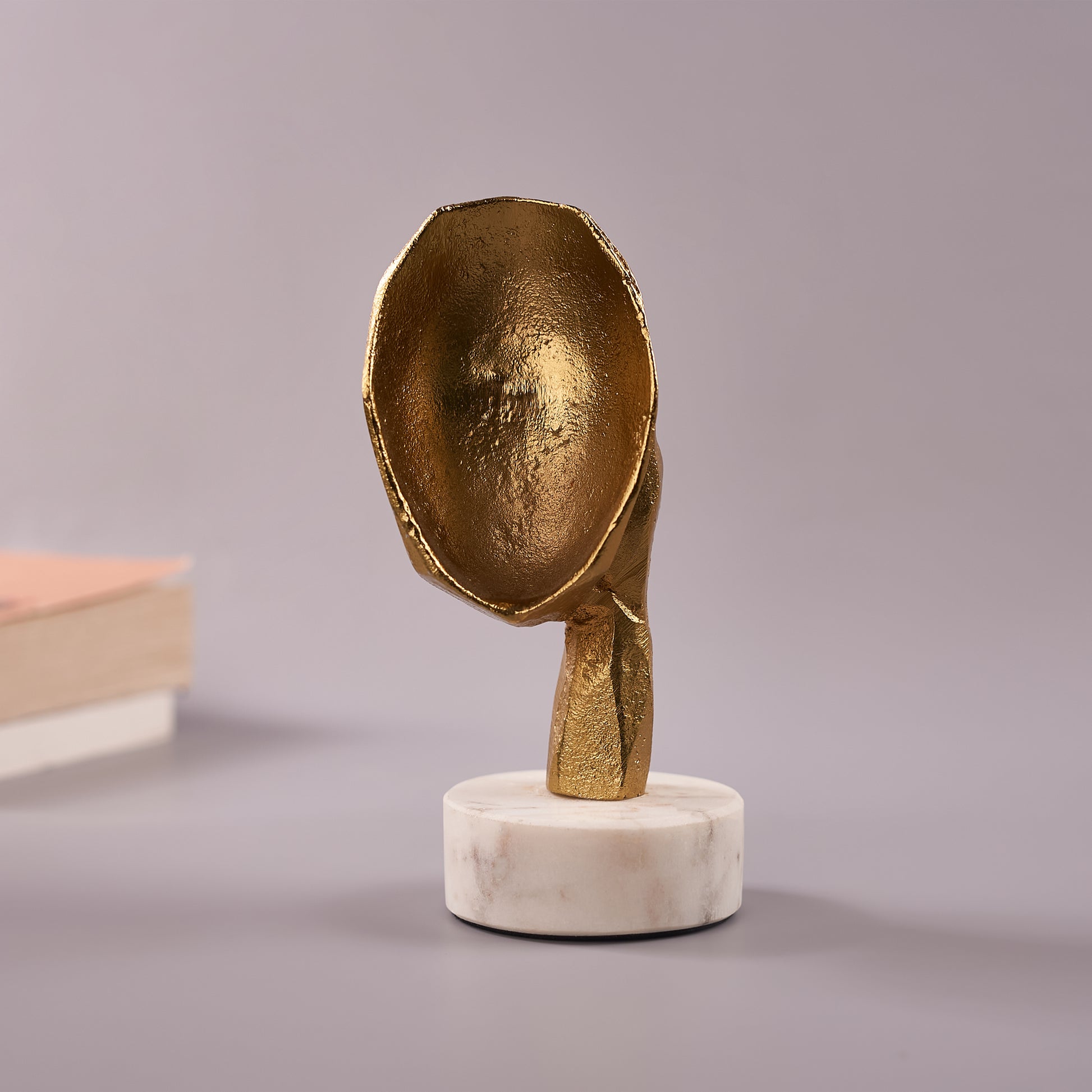 single Antique Face Figurine backside photo