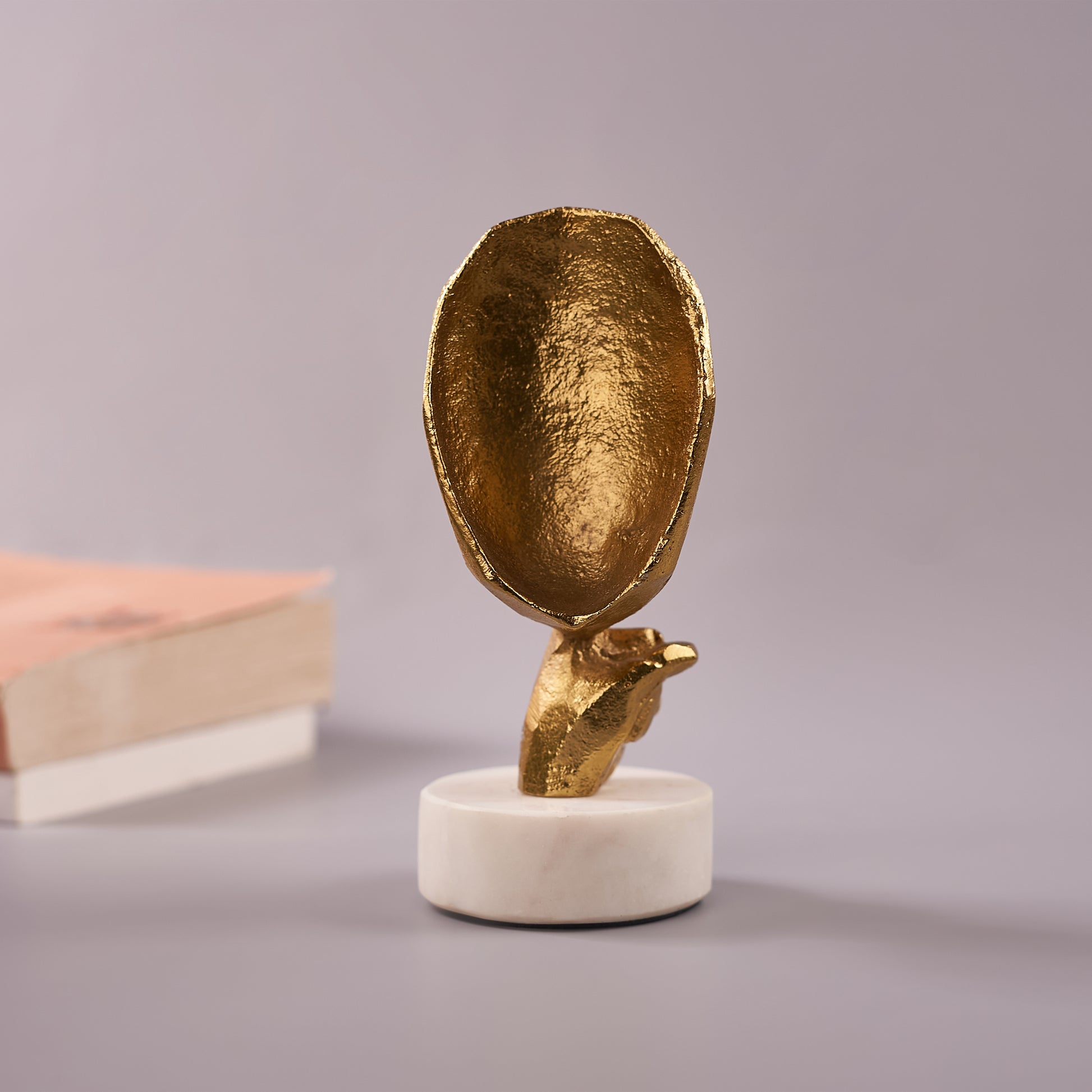 single Antique Face Figurine back side picture