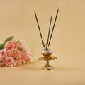 flower shape Incense Burner with 3 agarbatti