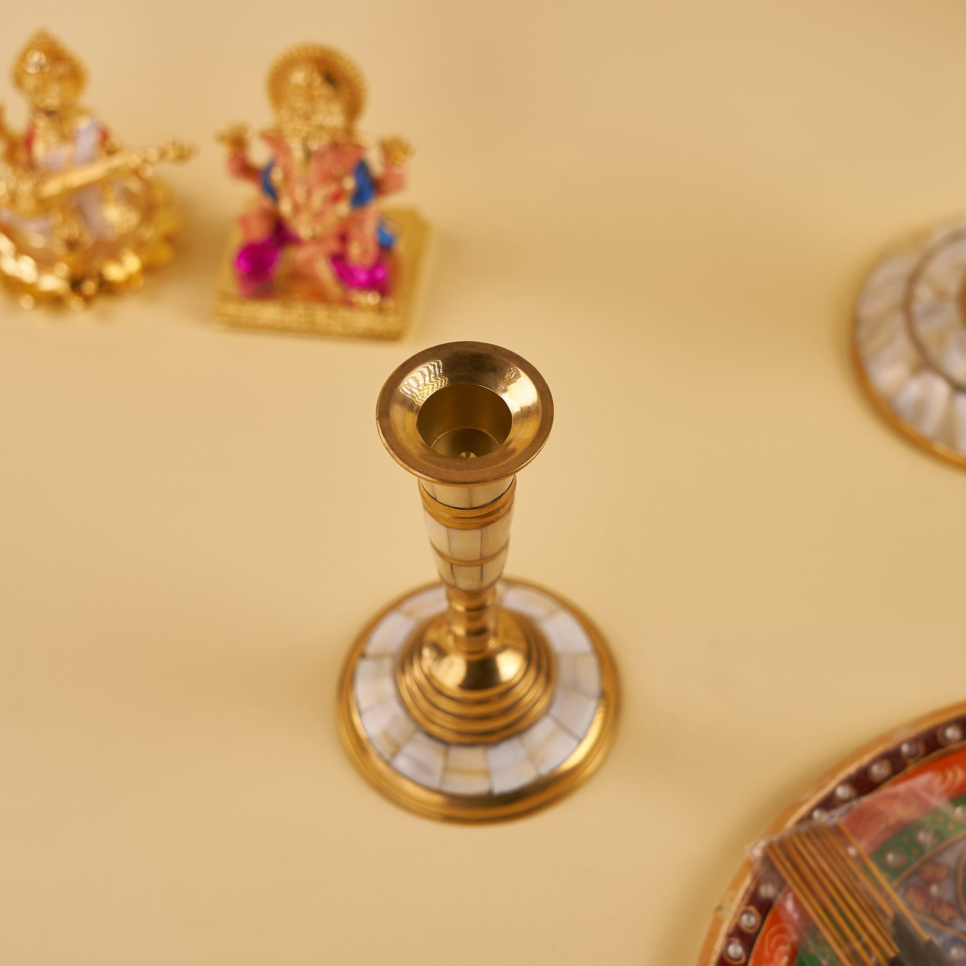 Single Candle Holder upeer angle photo