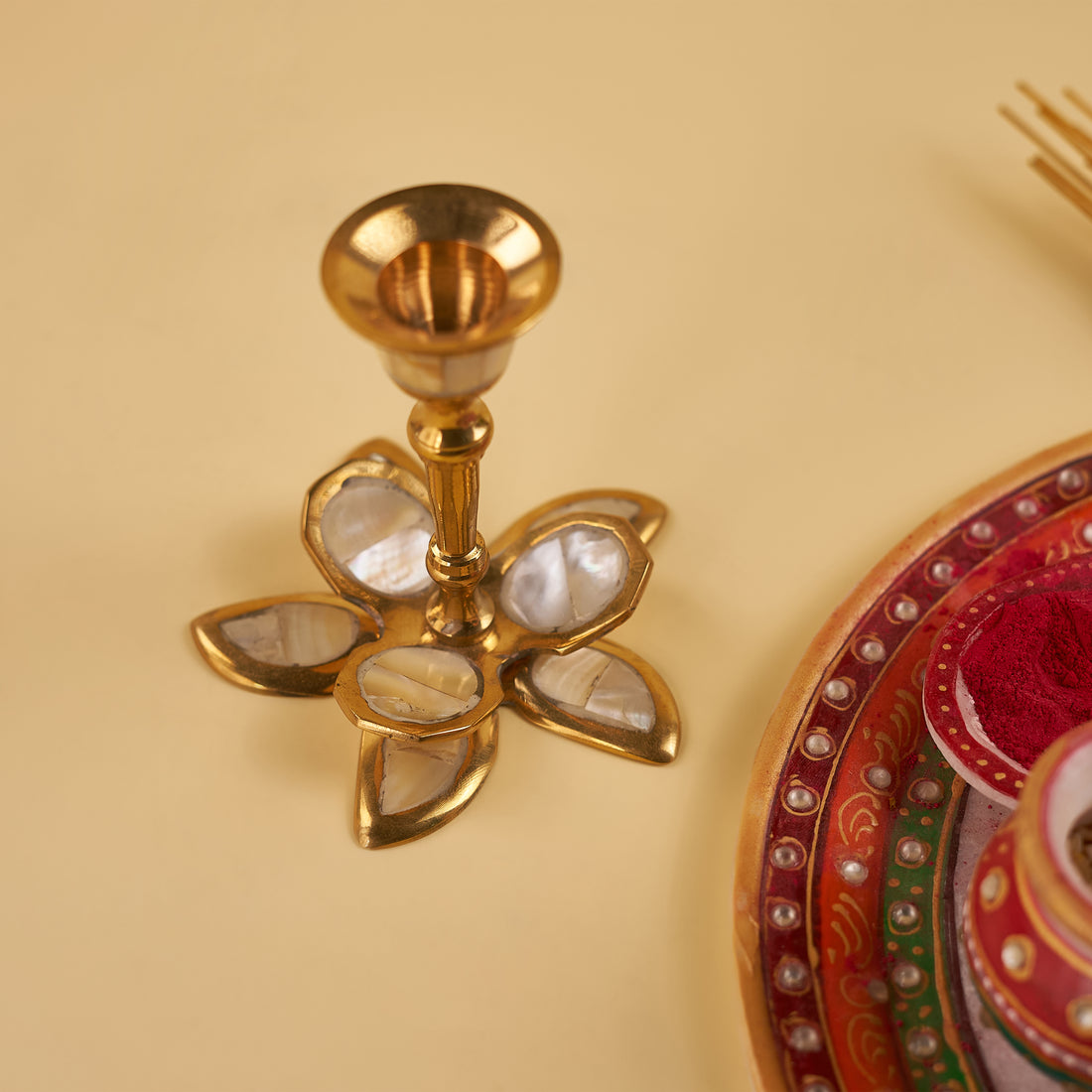 brass candle holders