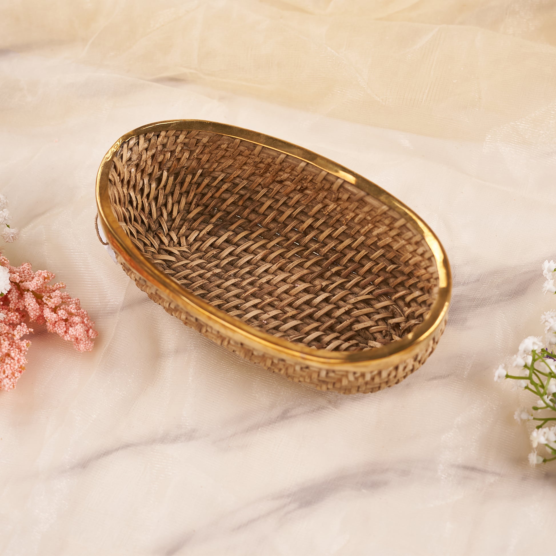 Long Oval Rattan Basket