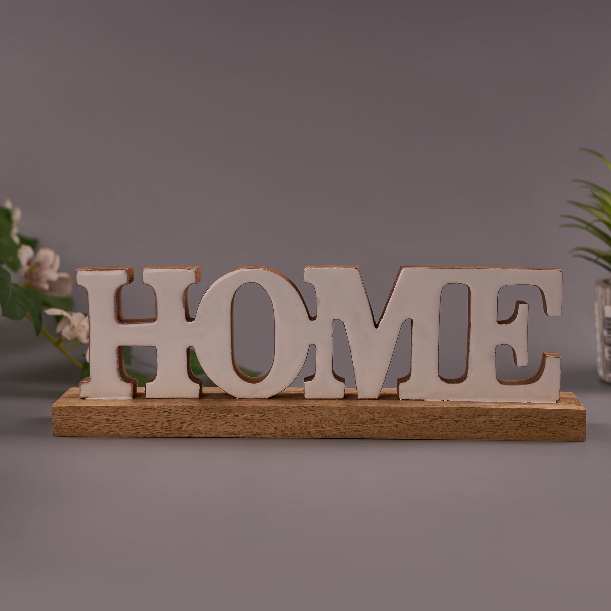 Wooden "Home" Word Sign