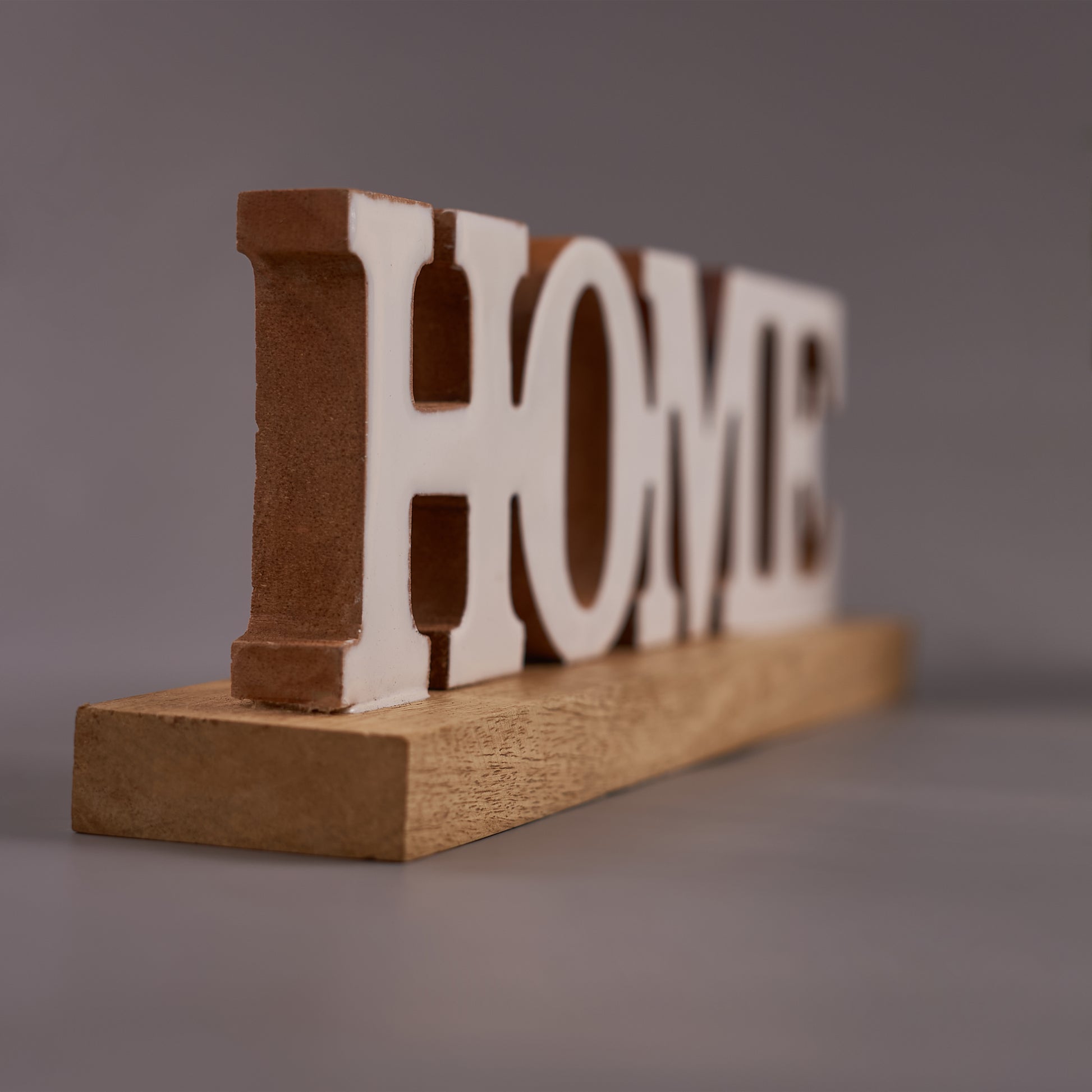 Wood"Home" Word Sign – Rustic and Charming Décor Accent