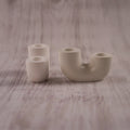 White Ceramic Candle Holder