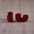 red color Ceramic Candle Holder