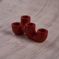Ceramic Curve Candle Holder Set of 2 – Elegant Red Accent for Your Home Décor
