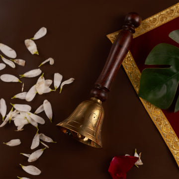 Brass Bell with Wooden Handle