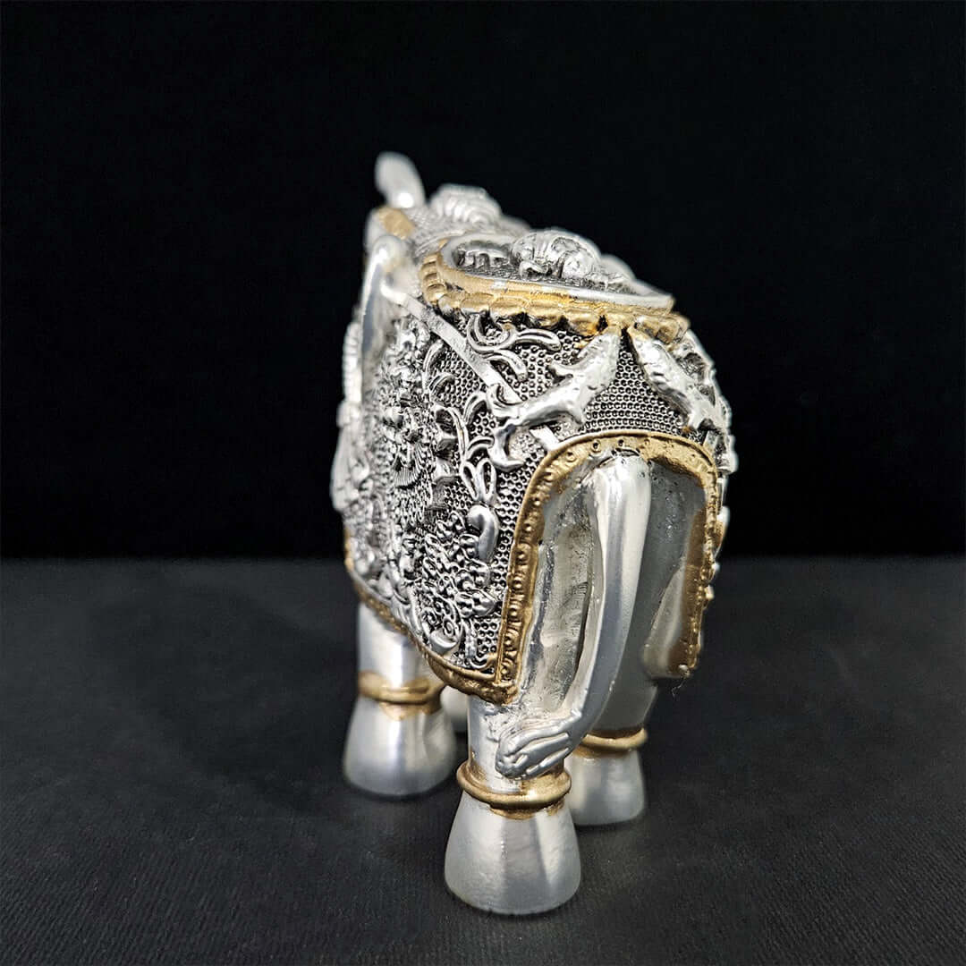 Silver Elephant for Vastu back side photo
