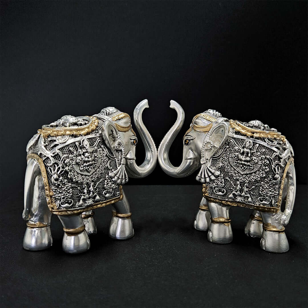 pair of Silver Elephant for Vastu