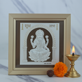 Laxmi Silver Frame with diya