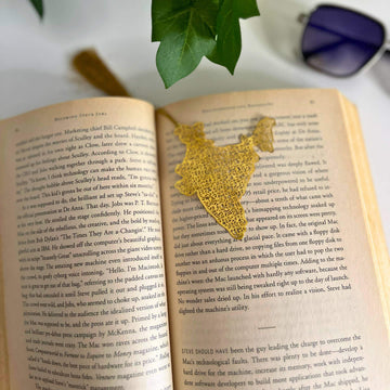 Brass hand Bookmark Gold Finish