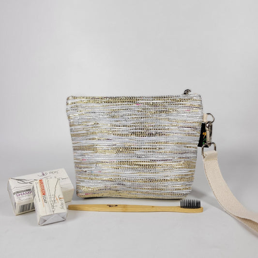 Golden and White Wrist Bag (WI0323-027) Wemy Store