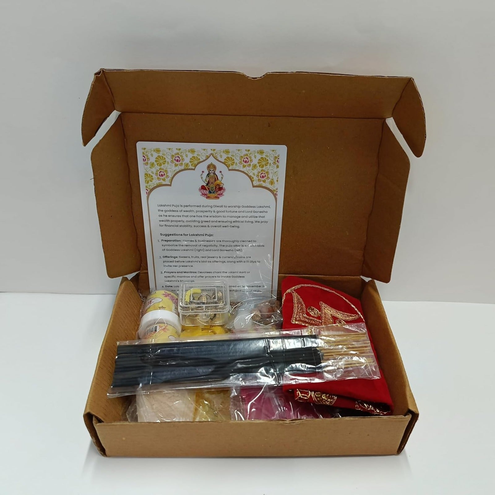 Pooja Samagri Set in open box pack