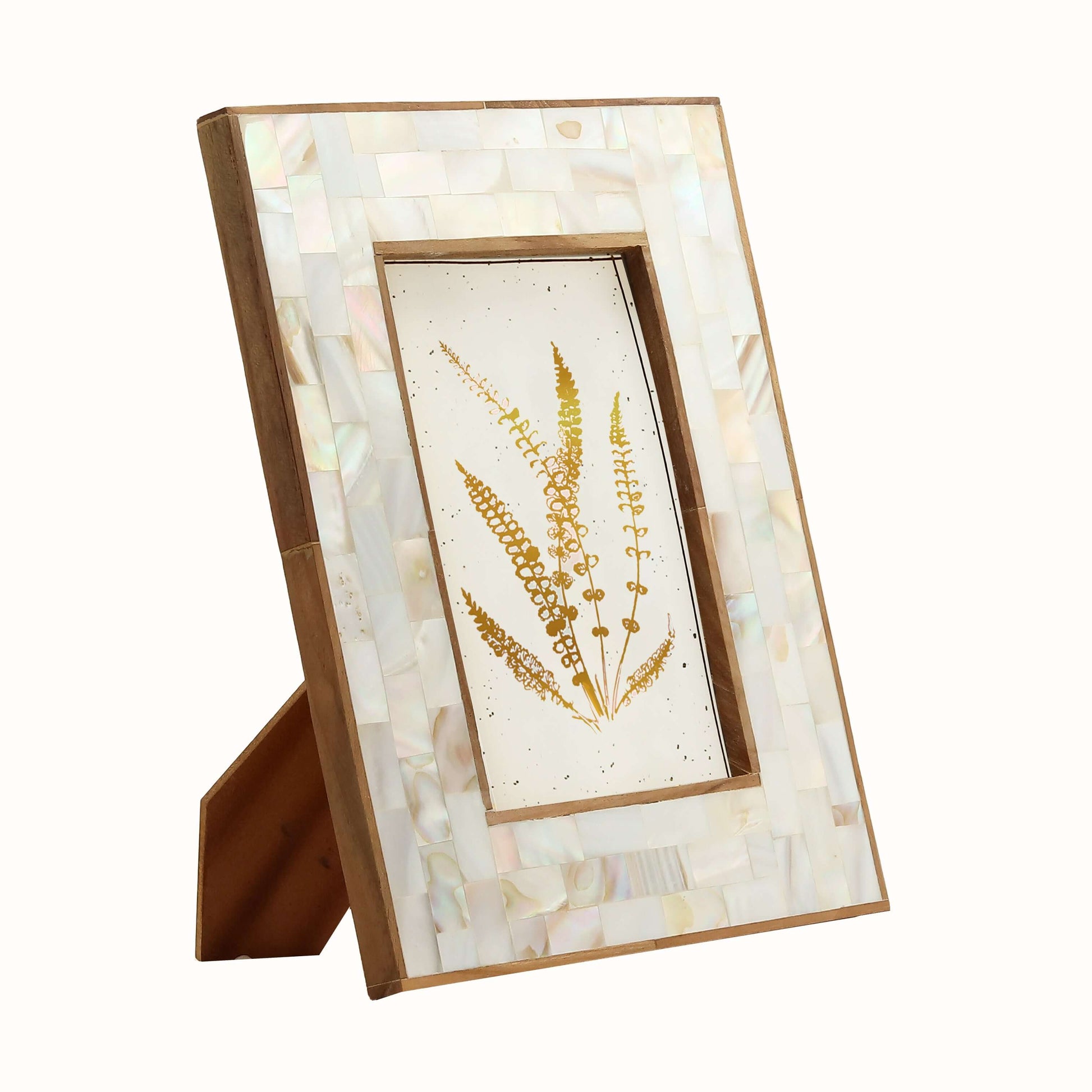 Wooden Bone and Brass Photo frame